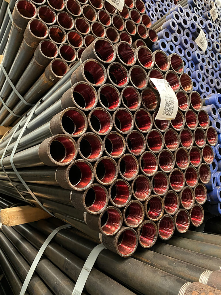 Stahlrohre mit Gewinde Ø 48,3 x 3,25 mm
